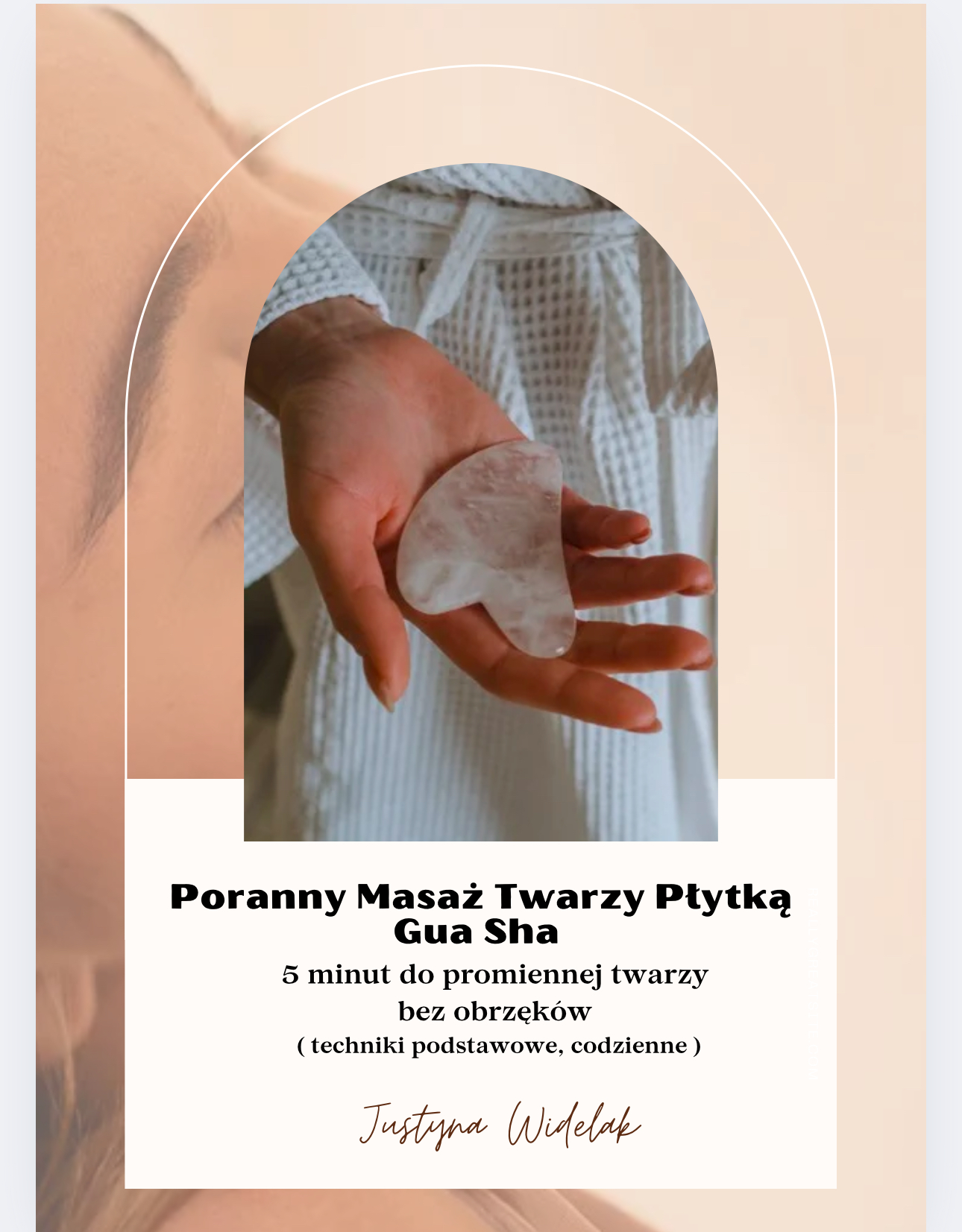 masaż GUA SHA 5 minut do promiennej twarzy ( ebook )